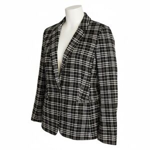 Ann Taylor Loft Women's Plaid Blazer Jacket Size 10